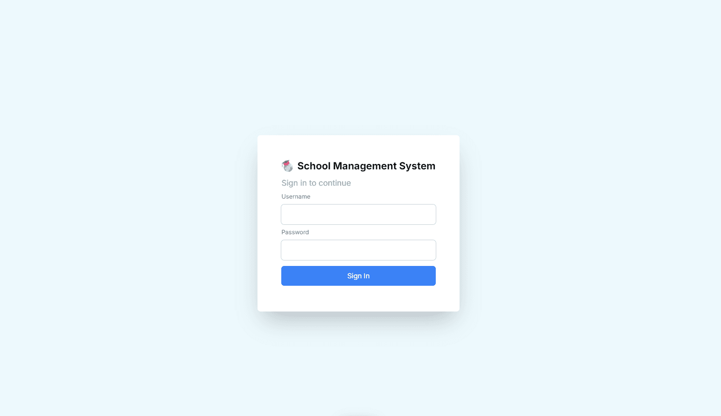 School Management System